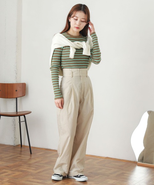 「SENSE OF PLACE by URBAN RESEARCH」 パンツ SMALL イエロー レディース_画像7