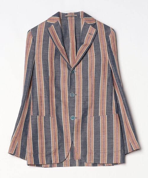 LARDINI（ラルディーニ） ストライプ柄テーラードジャケット 44