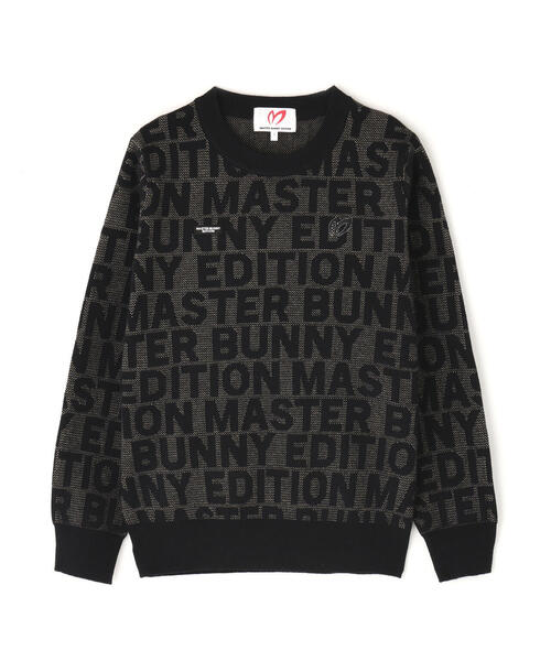 MASTER BUNNY マスターバニー レディース Mロゴニット 黒 MASTER BUNNY EDITION（マスターバニーエディション） ニット セーター