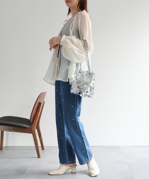 「sakishimatokyo」 長袖ブラウス FREE ブラウン レディース_画像5