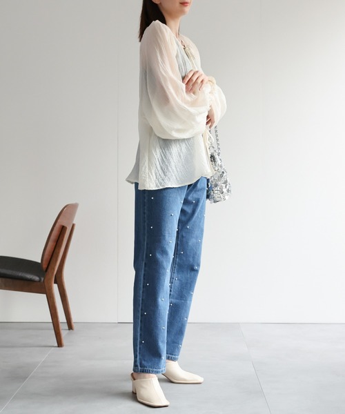 「sakishimatokyo」 長袖ブラウス FREE ブラウン レディース_画像6