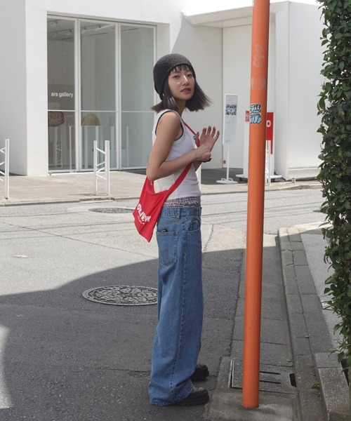 「TEEN BOOP」 デニムパンツ MEDIUM ブルー レディース_画像4