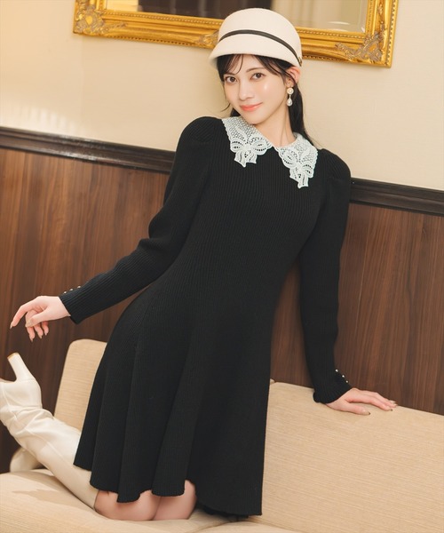 【rose rose品】VELLAワンピース　　リボン　ボトルネック rose rose様専用品】VELLAワンピース リボン ボトルネック - メルカリ