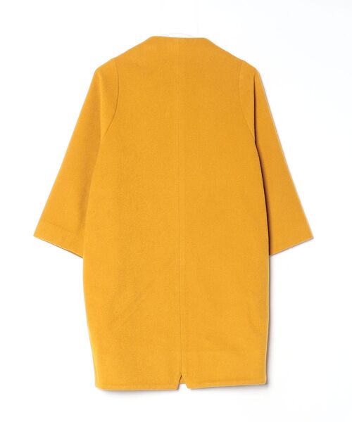 「nitca」 ノーカラーコート FREE イエロー レディース_画像2