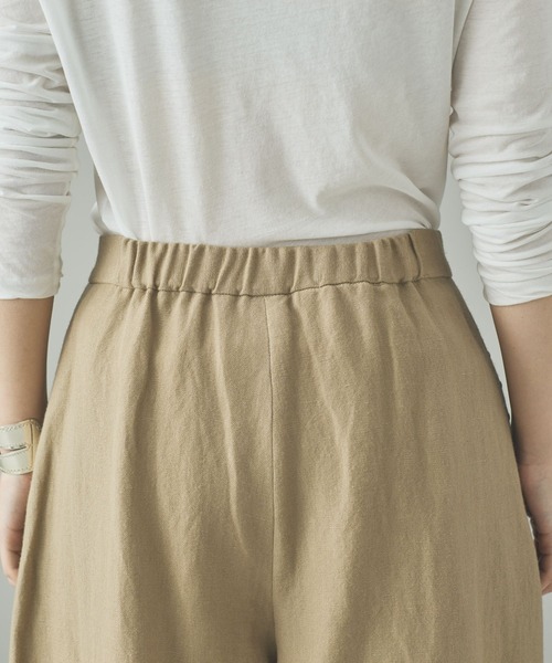 Curensology（カレンソロジー） パンツ /リネンウールスタッズパンツ