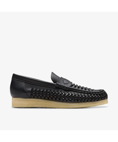 Clarks（クラークス） シューズ WB Penny Weave Black Leather メンズ