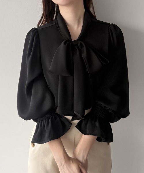 「mipiarl」 長袖ブラウス LARGE アイボリー レディース_画像4