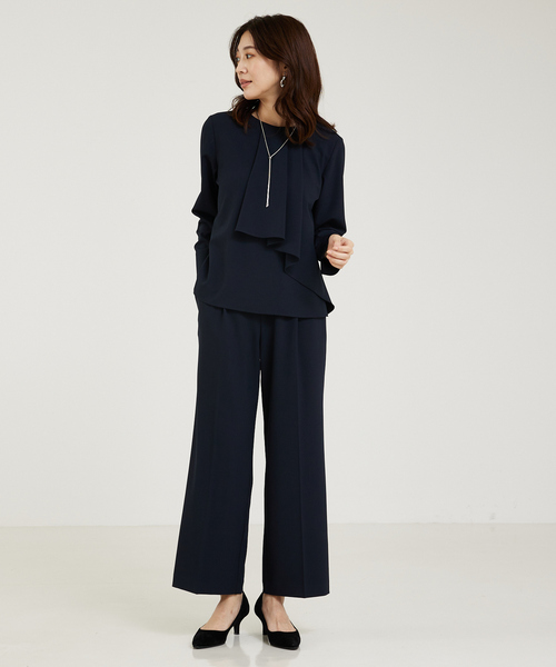 「abahouse mavie」 長袖ブラウス 36 グレイッシュベージュ レディース_画像3