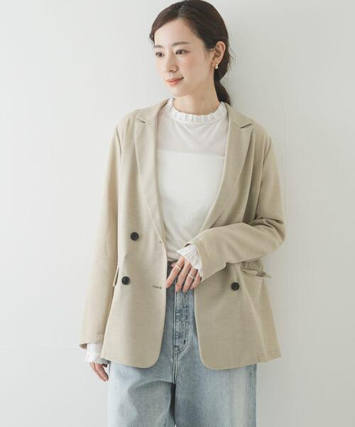 UR フリルデザインシアーカットソー URBAN RESEARCH（アーバンリサーチ） tシャツ フリルデザインシアー