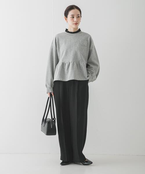 UR フリルデザインシアーカットソー URBAN RESEARCH（アーバンリサーチ） tシャツ フリルデザインシアー