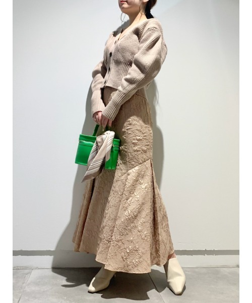 「LILY BROWN」 ニットカーディガン FREE ベージュ レディース_画像7