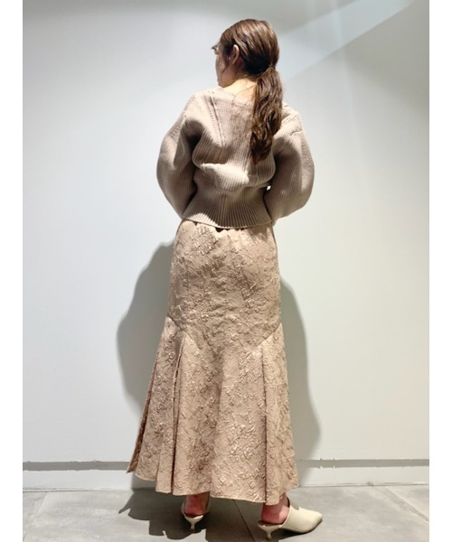 「LILY BROWN」 ニットカーディガン FREE ベージュ レディース_画像8