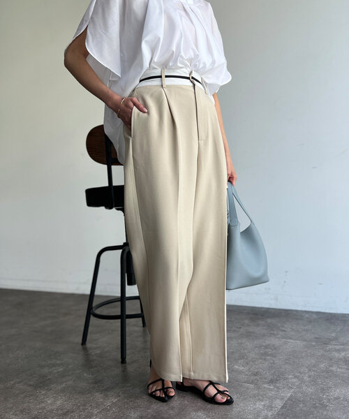 「Chez toi」 パンツ FREE ネイビー レディース_画像4