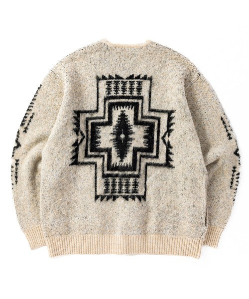 「PENDLETON」 ニットカーディガン MEDIUM モカ メンズ_画像2