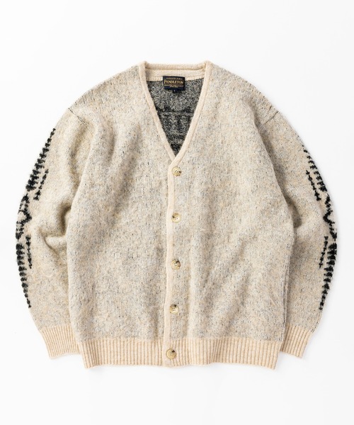 「PENDLETON」 ニットカーディガン MEDIUM モカ メンズ_画像4
