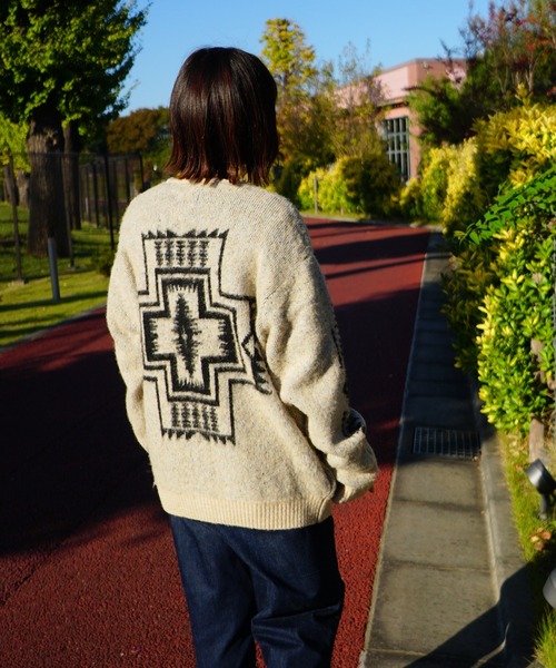 「PENDLETON」 ニットカーディガン MEDIUM モカ メンズ_画像9