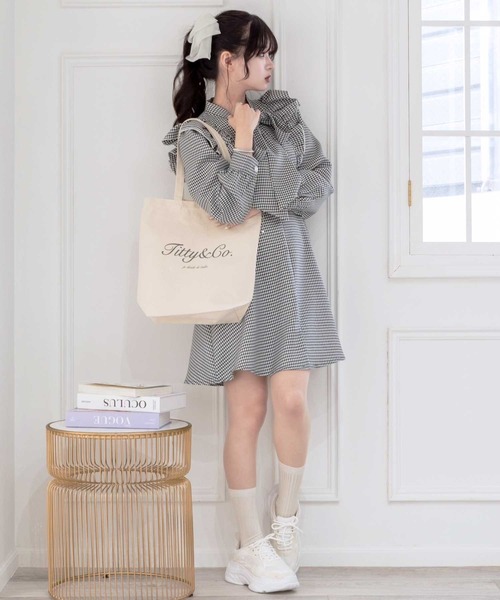 「TITTY&CO.」 長袖ワンピース SMALL アイボリー レディース_画像6