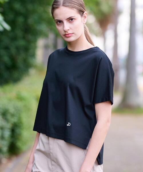 「DRESSTERIOR」 半袖Tシャツ 36 ライトブルー レディース_画像8