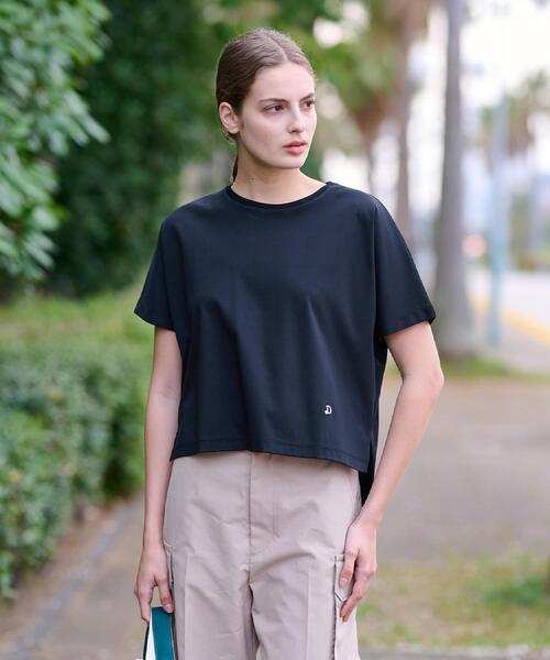 「DRESSTERIOR」 半袖Tシャツ 36 ライトブルー レディース_画像9