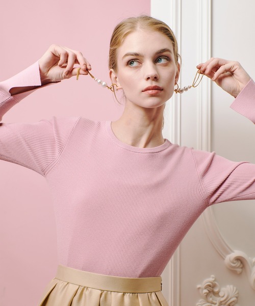 「LOULOU WILLOUGHBY」 長袖ニット 2 ブルーグリーン レディースの画像