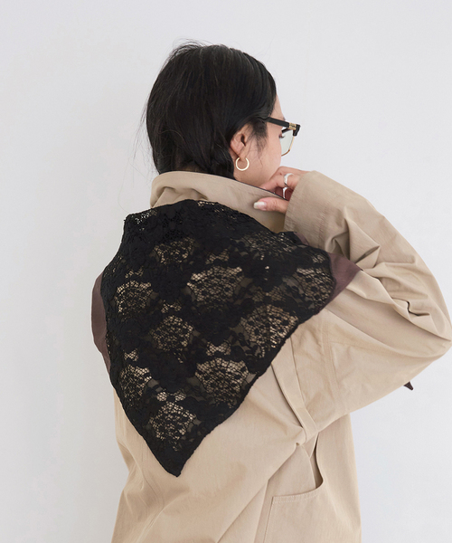 ☆新品同様☆ IENA LA BOUCLEイエナラブークル☆レーススカーフ IENA LA BOUCLE（イエナラブークル） スカーフ バンダナ IENA LA