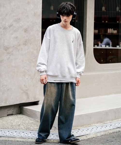 「KANGOL」 スウェットカットソー M ベージュ メンズ_画像4