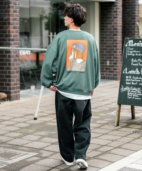 「KANGOL」 スウェットカットソー M ベージュ メンズ_画像8