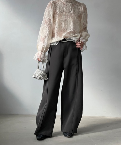 「chuclla」 パンツ L ダークグレー レディース_画像3