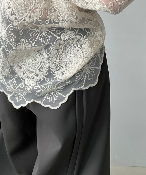 「chuclla」 パンツ L ダークグレー レディース_画像7