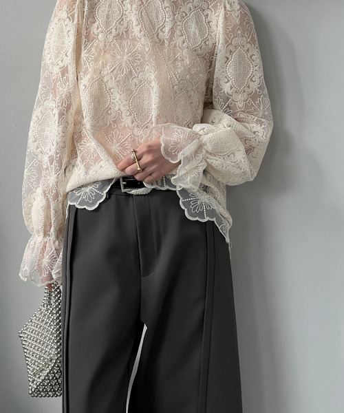 「chuclla」 パンツ L ダークグレー レディース_画像8