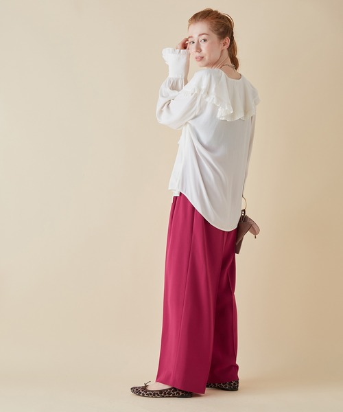 「MADEMOISELLE ROPE'」 パンツ 36 ピンク系その他2 レディース_画像7