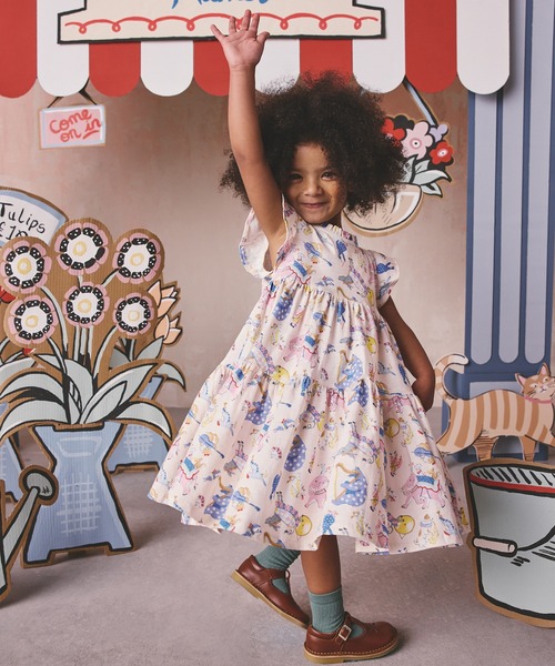 Cath Kidston（キャス・キッドソン） ワンピース キッズ ティアード 
