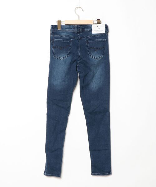 「London Denim」 スキニーデニムパンツ 50 インディゴブルー レディース_画像2