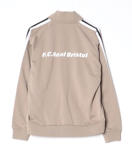 「F.C.R.B.」 ジャージブルゾン L ベージュ メンズの画像
