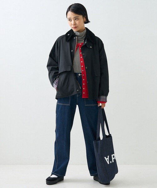 「FREAK'S STORE」 「Barbour」ブルゾン 36 ブラック レディースの画像