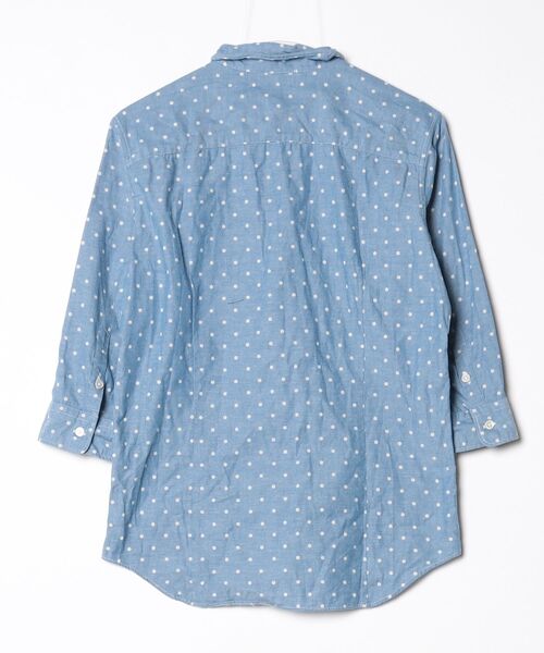 「SHIPS JET BLUE」 7分袖シャツ MEDIUM ブルー メンズ_画像2