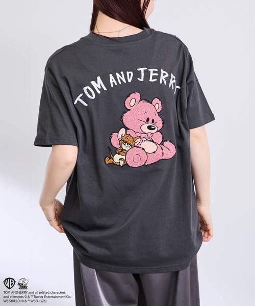 tシャツ 「TOM＆JERRY/トムアンドジェリー 」サガラ刺繍 バック