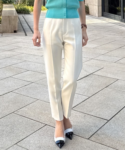 「JENNE」 チノパンツ MEDIUM ホワイト レディース