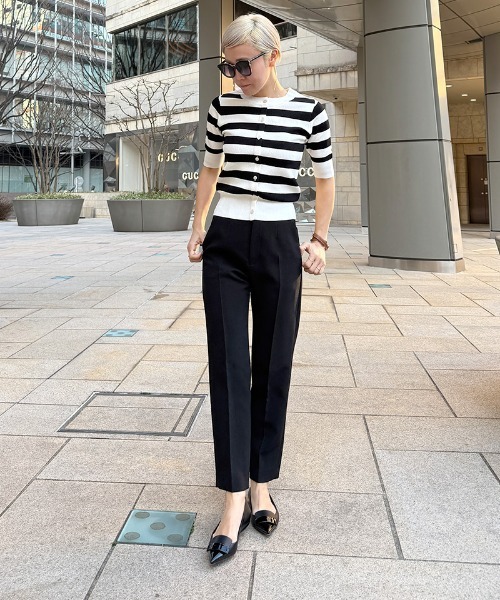 「JENNE」 チノパンツ MEDIUM ホワイト レディースの画像
