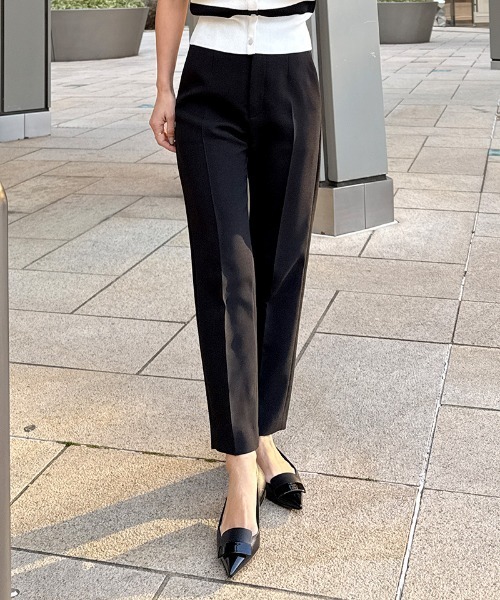 「JENNE」 チノパンツ MEDIUM ホワイト レディースの画像