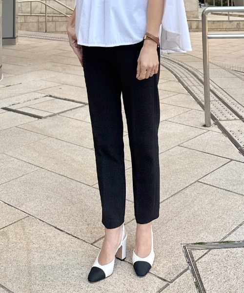 「JENNE」 チノパンツ MEDIUM ホワイト レディースの画像