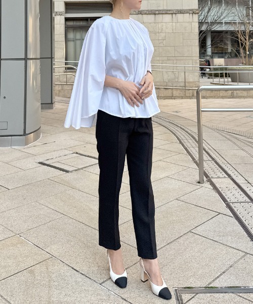 「JENNE」 チノパンツ MEDIUM ホワイト レディースの画像