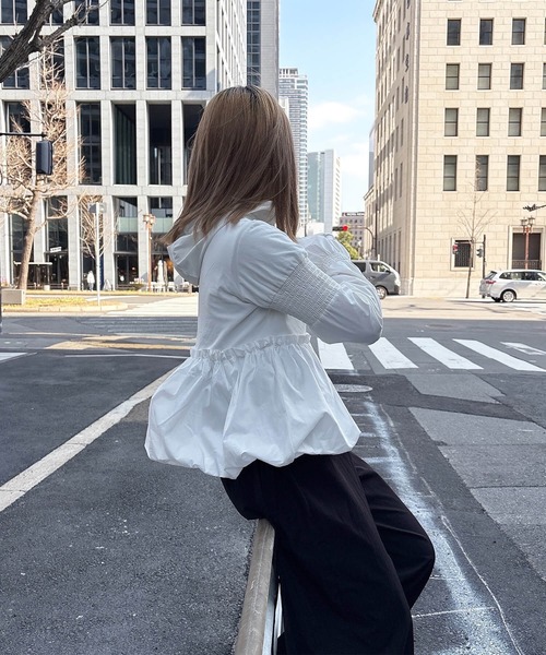 I-SOOK（アイスー） カーディガン uvカット UVカットペプラムフーディ 