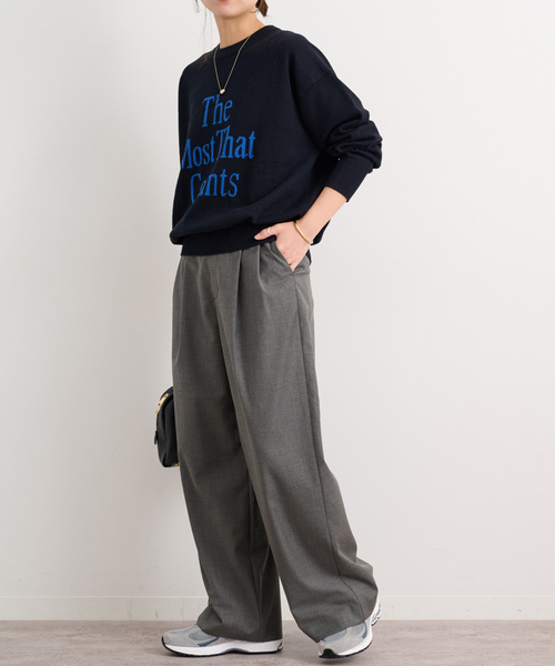 「JOURNAL STANDARD relume」 スラックス 36 チャコールグレー レディース_画像2