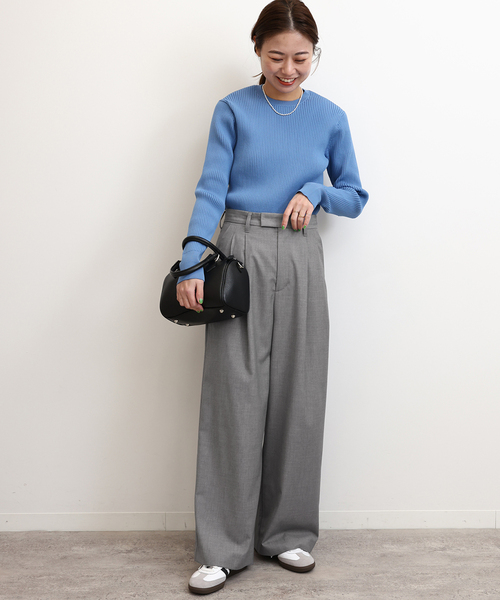 「JOURNAL STANDARD relume」 スラックス 36 チャコールグレー レディース_画像3