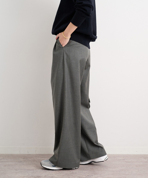 「JOURNAL STANDARD relume」 スラックス 36 チャコールグレー レディース_画像5