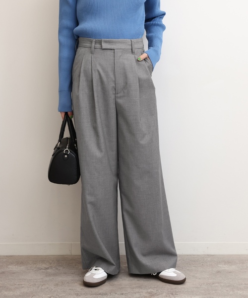 「JOURNAL STANDARD relume」 スラックス 36 チャコールグレー レディース_画像6