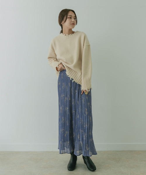 「KBF+」 ロングスカート ONE パープル レディース_画像8