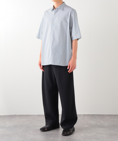 Ets.MATERIAUX（マテリオ） シャツ 半袖 フレンチ ワークシャツ メンズ