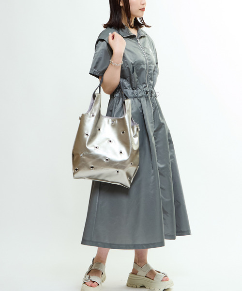 「CONVERSE TOKYO」 2WAYバッグ FREE シルバー レディース_画像5